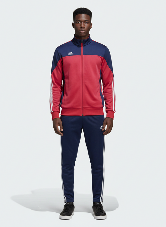Ensemble Survêtement Loisir Adidas (Rouge) avec fermeture