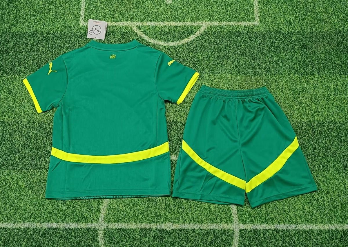 Ensemble Maillot Sénégal (Lions de la Teranga) pour Enfants Extérieur (vert) 2025-2026