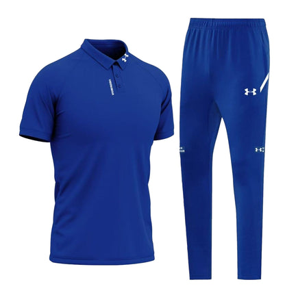Ensemble Polo & Jogging Under Armour (bleu/bleu)– Style Sport Premium