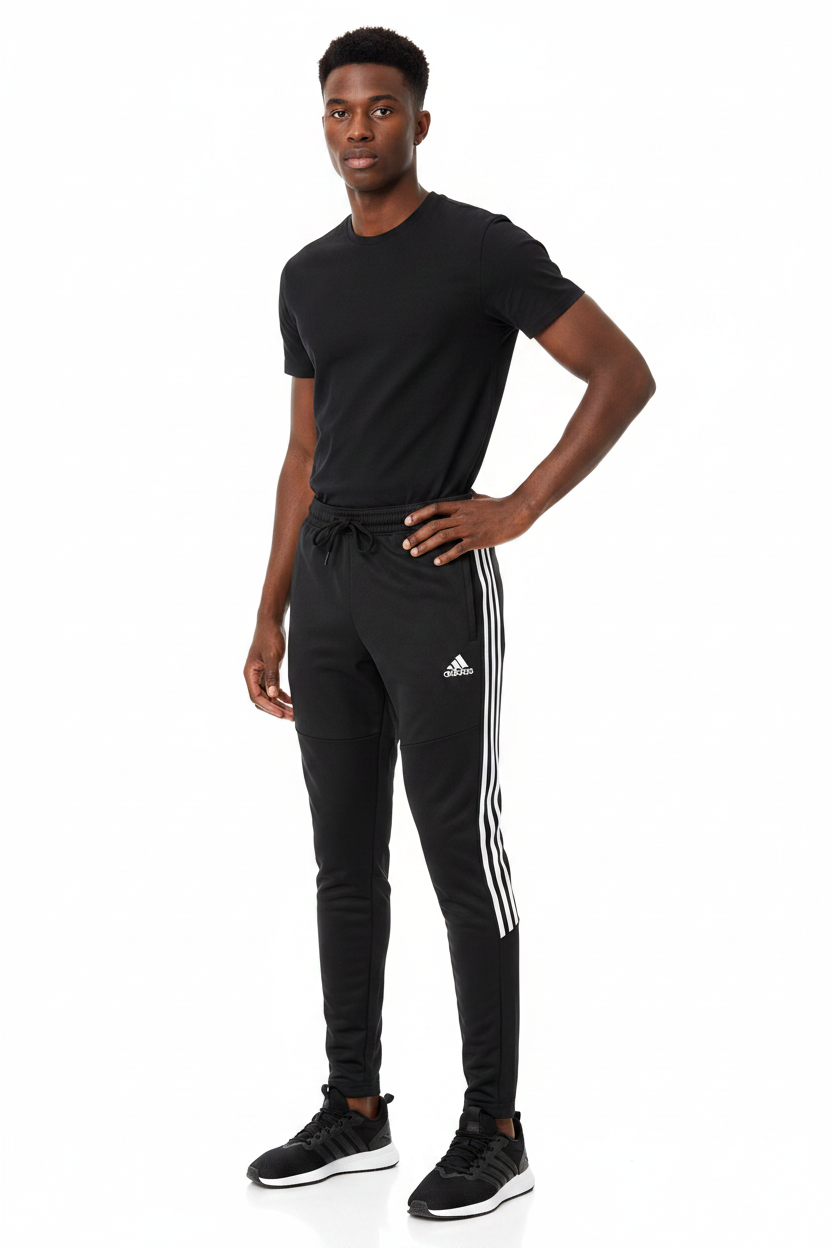 Pantalon jogging en coton avec fermeture – Confort & Style (Adi-das ) (Bleu et Noir disponible) PJCMSP02