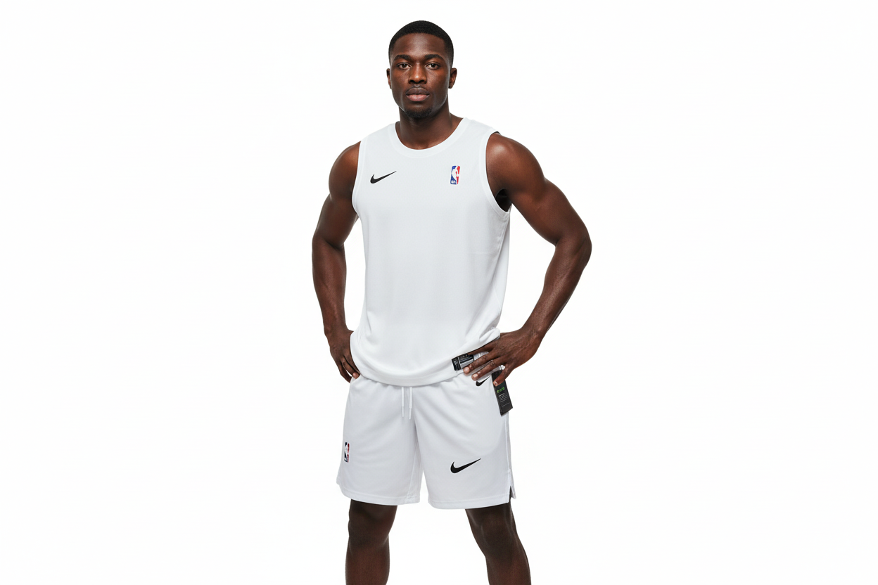 Ensemble derbardeur avec short compression confort dri-fit (Blanc/Noir disponible)