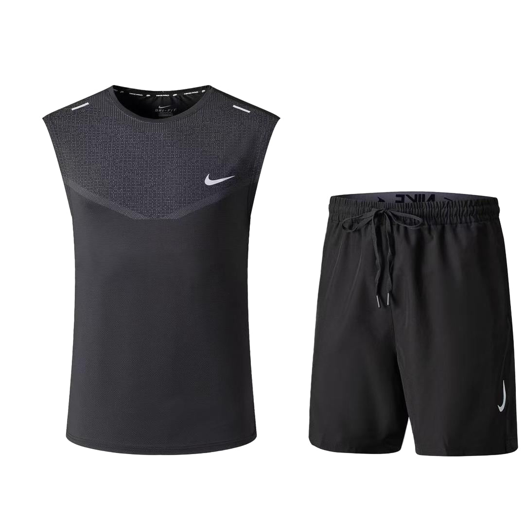 Ensemble de sport Débardeur avec short Nike (noir) MSEDSN03
