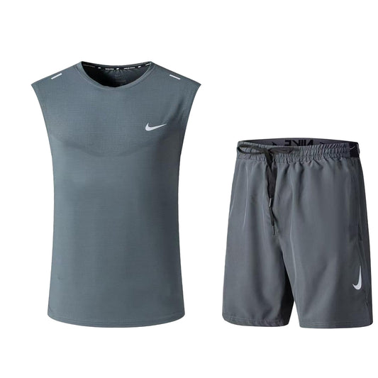 Ensemble de sport Débardeur avec short Nike (Gris) MSEDSN05