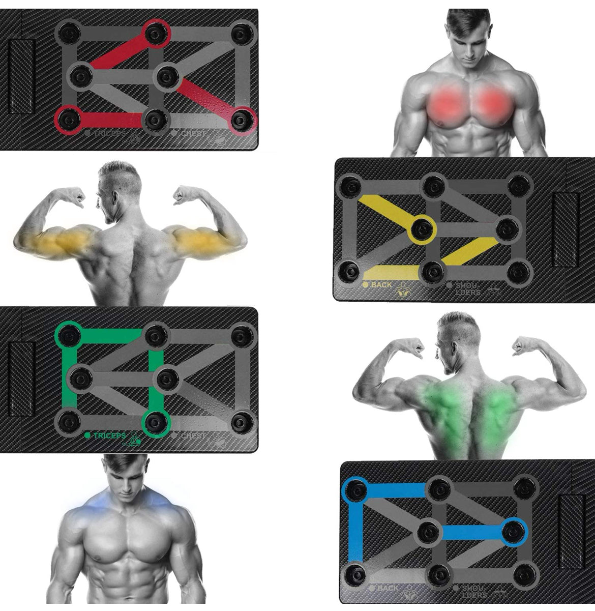 Planche de poussée pliable multifonctionnelle