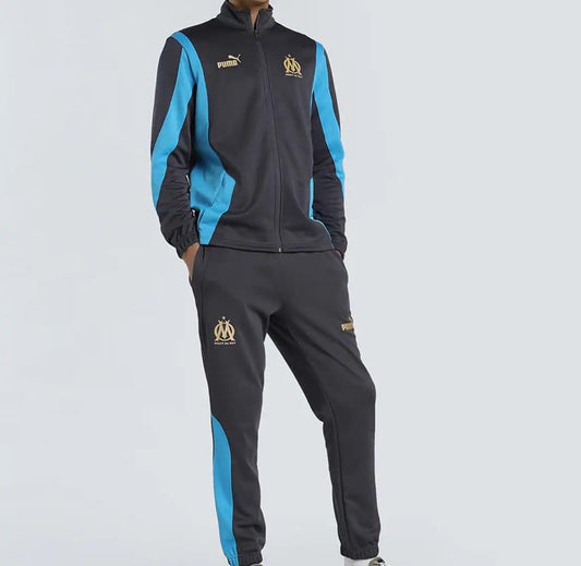 Ensemble survêtement Olympique de Marseille (Bleu) 2025 avec capuche