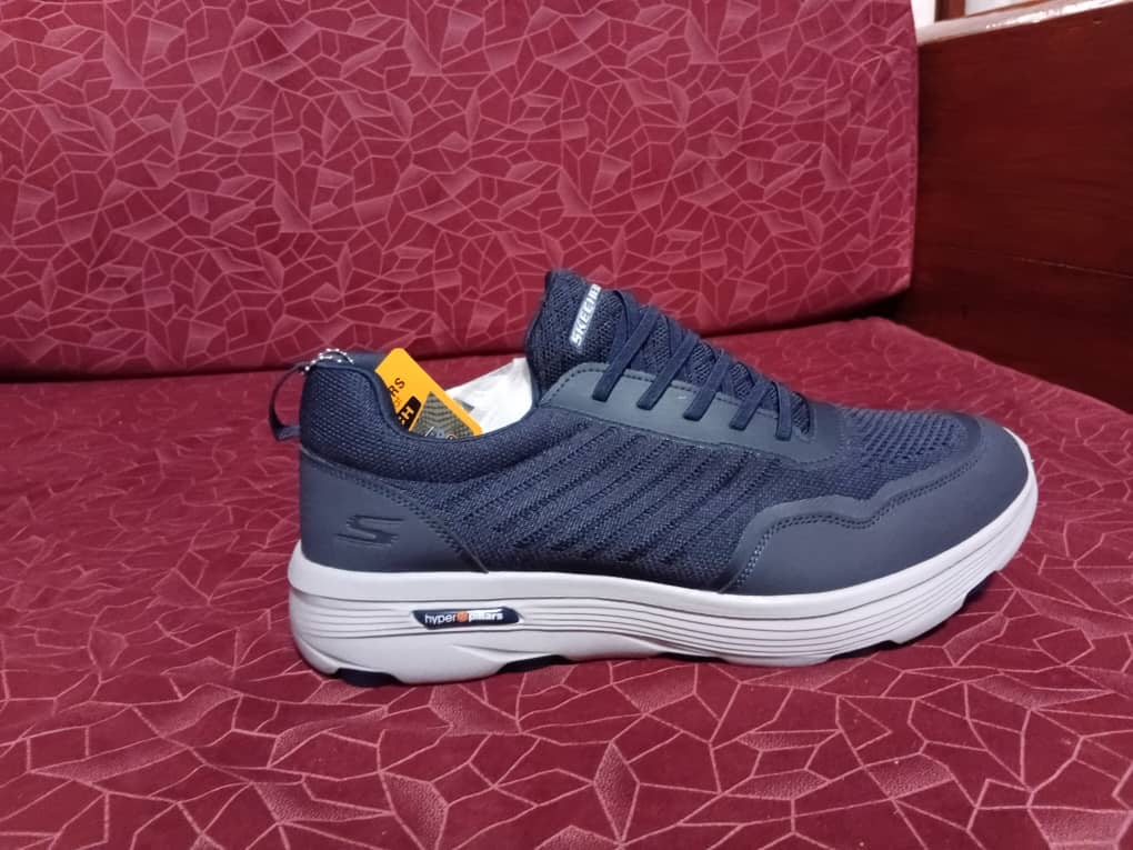 Chaussure Skechers BIG SIZE (Arch) avec lacets Bleu