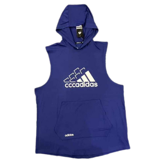 Débardeur avec capuche Adidas (Bleu)