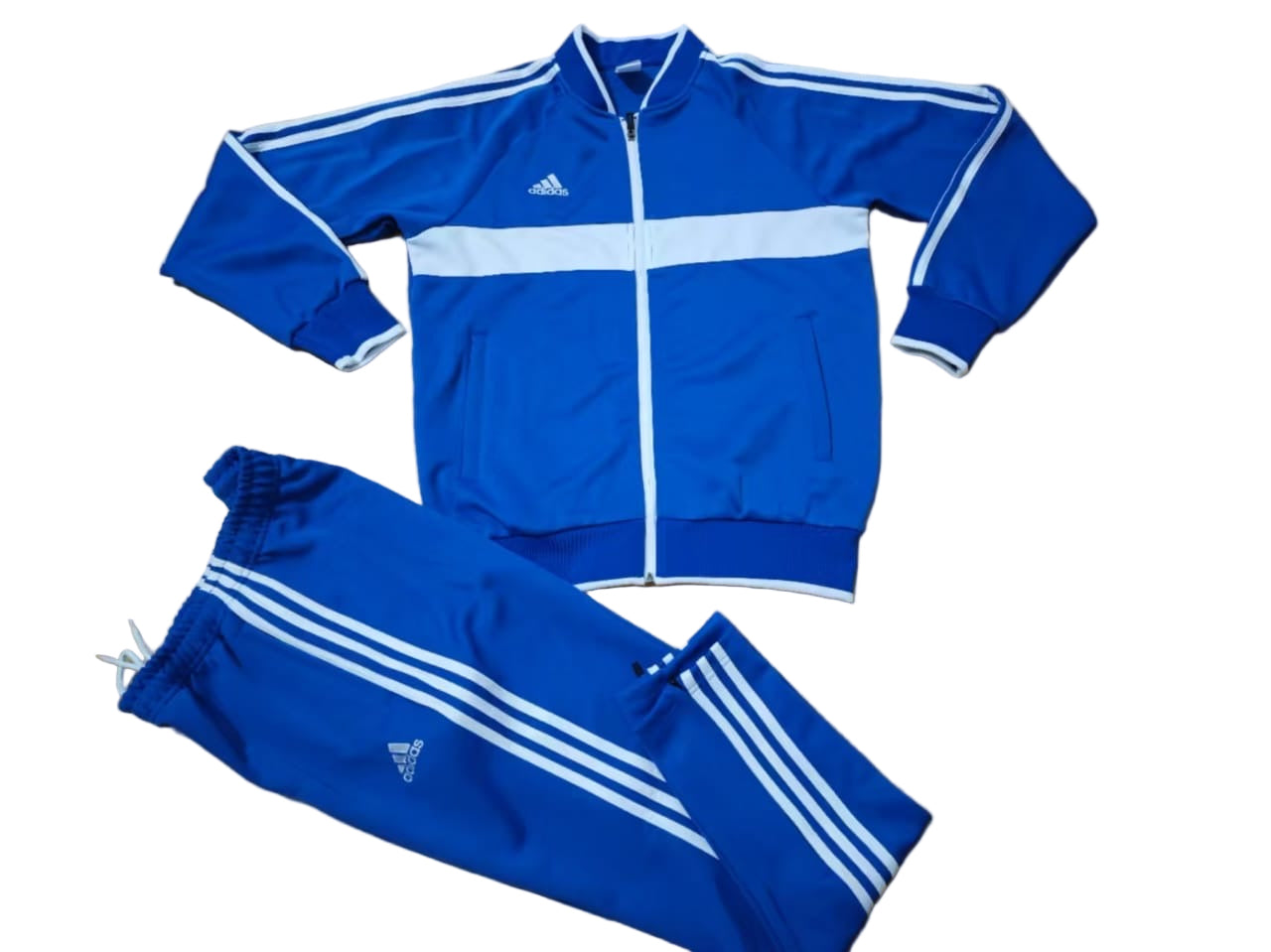 Ensemble Survêtement Loisir Adidas (bleu/blanc) avec fermeture
