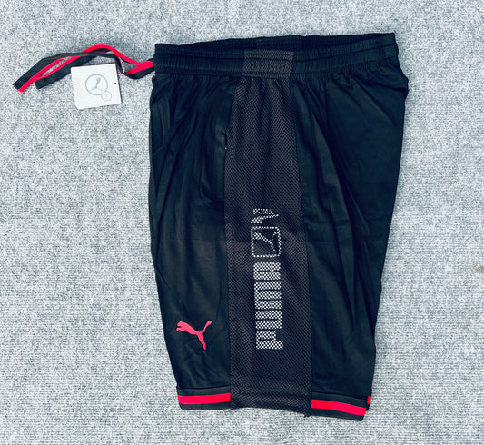 Short loisir Puma noir (bande Rouge) avec fermeture SSMSP08