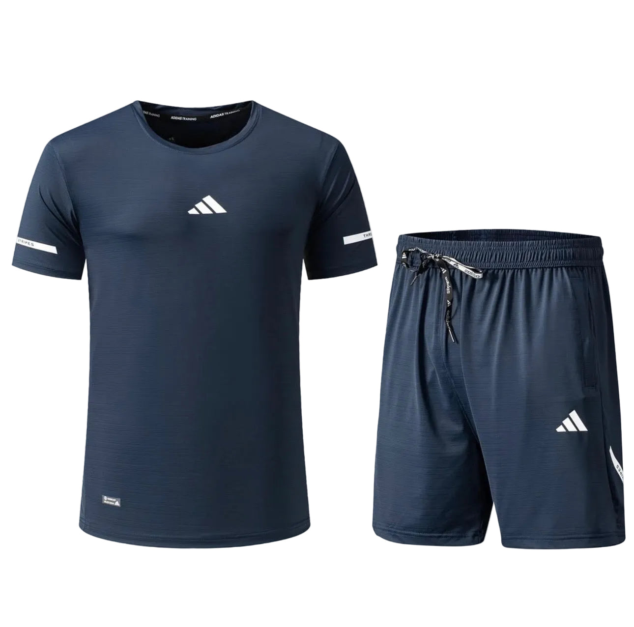 Ensemble Fitness (Adi-das) – T-shirt & Short sport Marine TSMSEF04