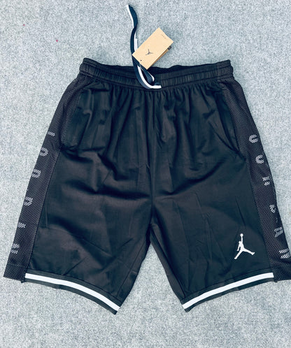 Short loisir Jordan noir (bande blanc) avec fermeture SSMSJ06