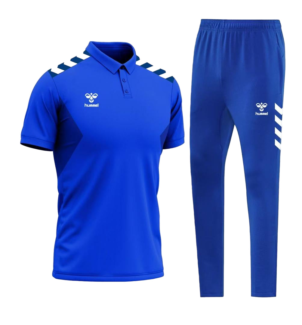 Ensemble Polo & Jogging Hummel (Bleu/Bleu)– Style Sport Premium