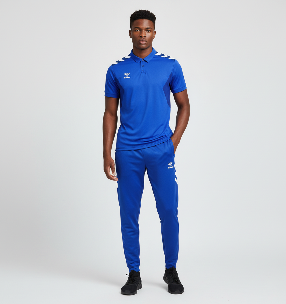 Ensemble Polo & Jogging Hummel (Bleu/Bleu)– Style Sport Premium