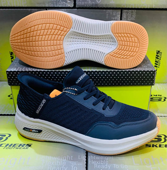 Chaussure Skechers (Arch) avec lacets Marine
