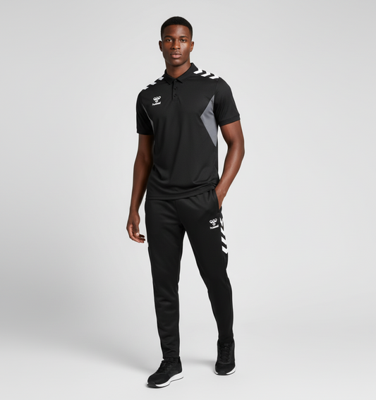 Ensemble Polo & Jogging Hummel (noir/noir)– Style Sport Premium