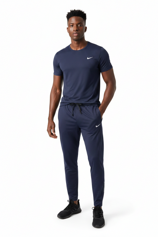 Ensemble Sport (NI-KE) – T-shirt & Pantalon Style Performance Marine TPESMSN10