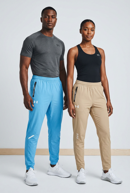 Pantalon jogging coton UA loisir/sport avec fermeture (unisexe) (2 couleurs disponibles pour choisir)