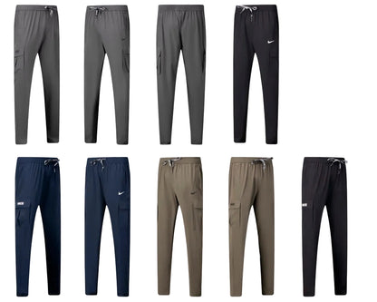 Pantalon Cargo poches – Confort & Style (Ni-ke) (4 couleurs disponibles pour choisir) avec fermeture PJCPSMS01