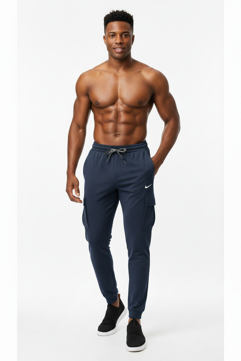 Pantalon Cargo poches – Confort & Style (Ni-ke) (4 couleurs disponibles pour choisir) avec fermeture PJCPSMS01