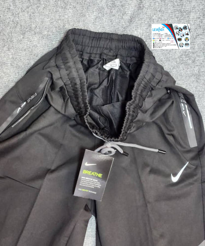 Pantalon jogging sport Nike (noir) avec fermeture TSPJ09