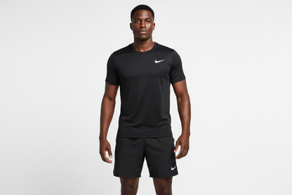 Ensemble de sport Nike Unisexe – T-shirt & Short (Noir)