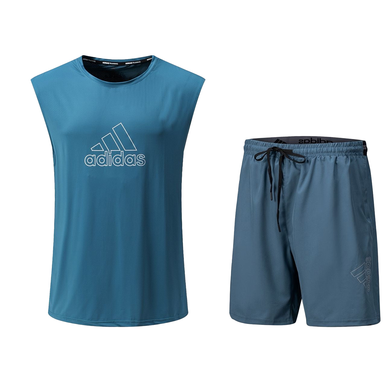 Ensemble de sport Débardeur avec short Adidas (Bleu)MSEDSA02