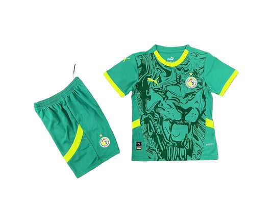 Ensemble Maillot Sénégal (Lions de la Teranga) pour Enfants Extérieur (vert) 2025-2026