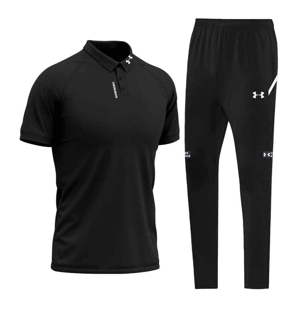 Ensemble Polo & Jogging Under Armour (noir/noir)– Style Sport Premium