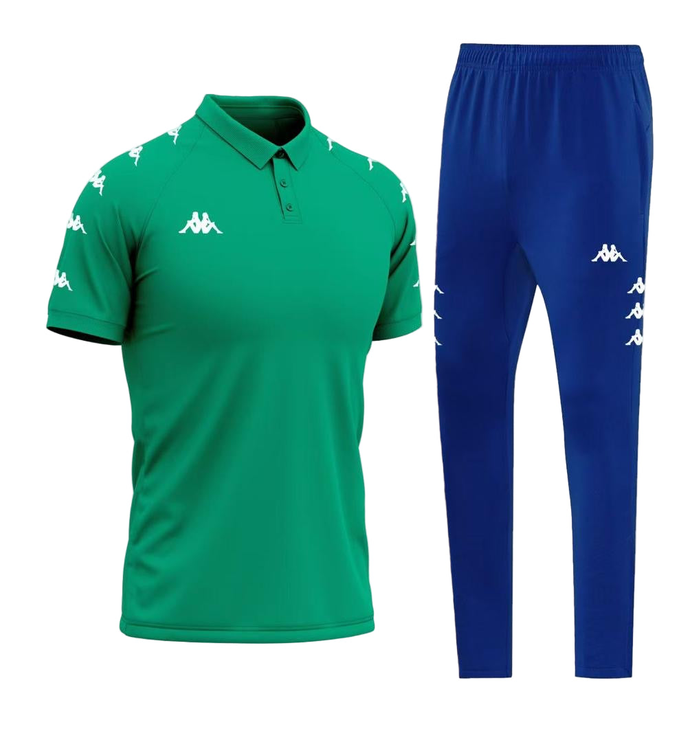 Ensemble Polo & Jogging Kappa (Vert/Bleu)– Style Sport Premium