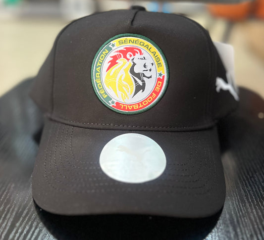 Casquette Sénégal Noir Ajustable – Logo Brodé | Unisexe