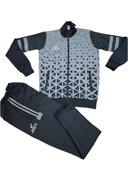 Ensemble Survêtement Loisir Asics (Gris) avec fermeture