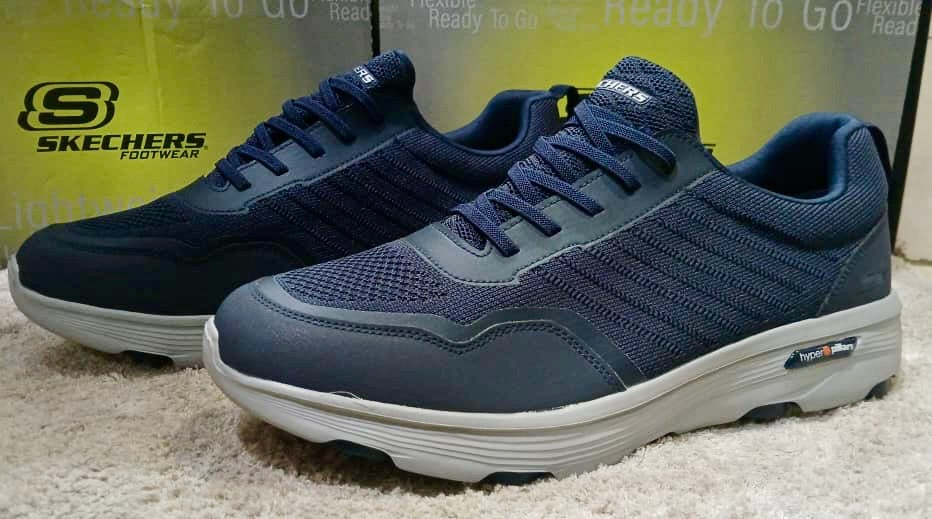 Chaussure Skechers BIG SIZE (Arch) avec lacets Bleu