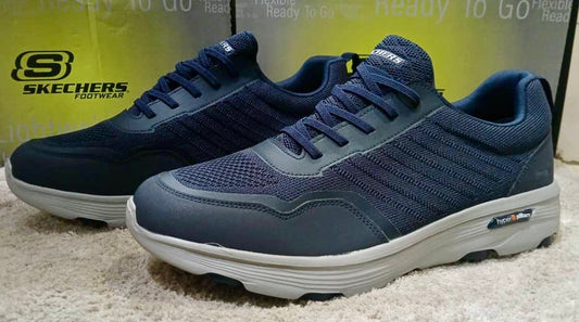 Chaussure Skechers BIG SIZE (Arch) avec lacets Bleu