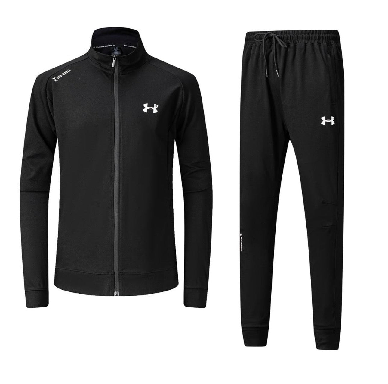 Ensemble Survêtement Classique UA Noir(coton leger) avec fermeture MSESUA01