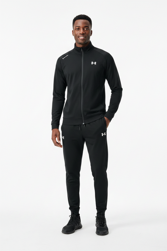 Ensemble Survêtement Classique UA Noir(coton leger) avec fermeture MSESUA01