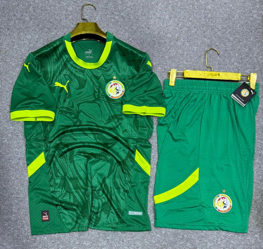 Ensemble Maillot Sénégal avec short équipe nationale (Vert) Saison 2025
