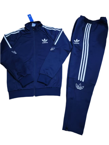 Ensemble Survêtement Loisir Adidas (Marine) avec fermeture