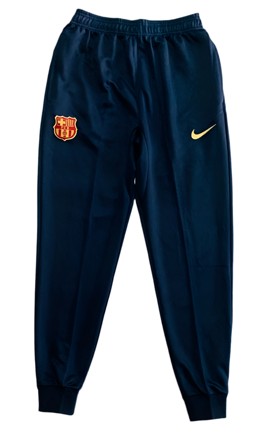 Pantalon jogging club football FC Barcelone Marine (cheville ferme)