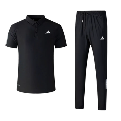 Ensemble col roulé Adidas avec pantalon jogging (Noir) ECPAMS03