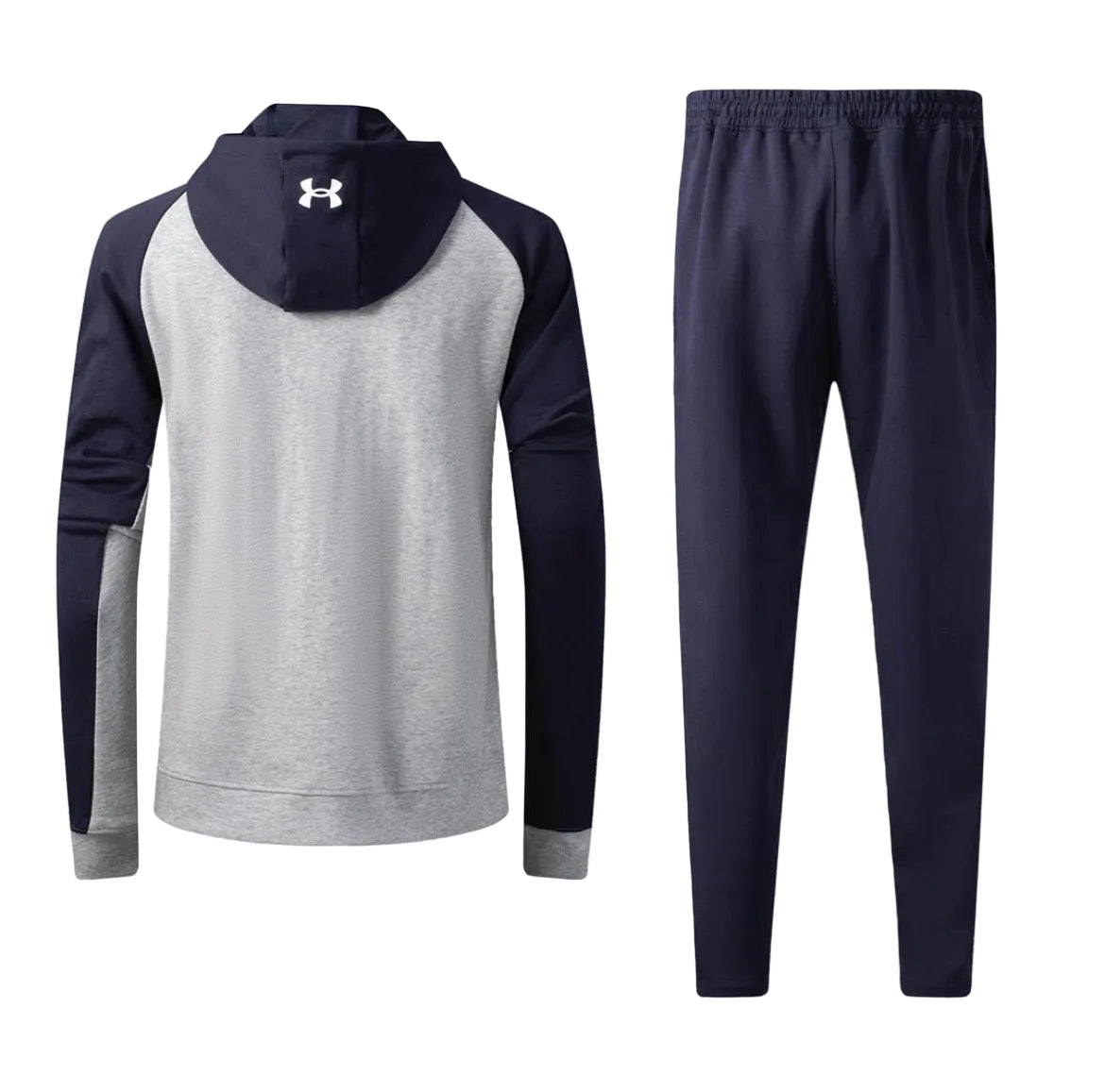 Ensemble survêtement Under Armour Gris/Marine avec capuche (coton) ECMSUA07