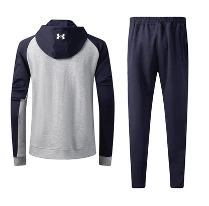 Ensemble survêtement Under Armour Gris/Marine avec capuche (coton) ECMSUA07
