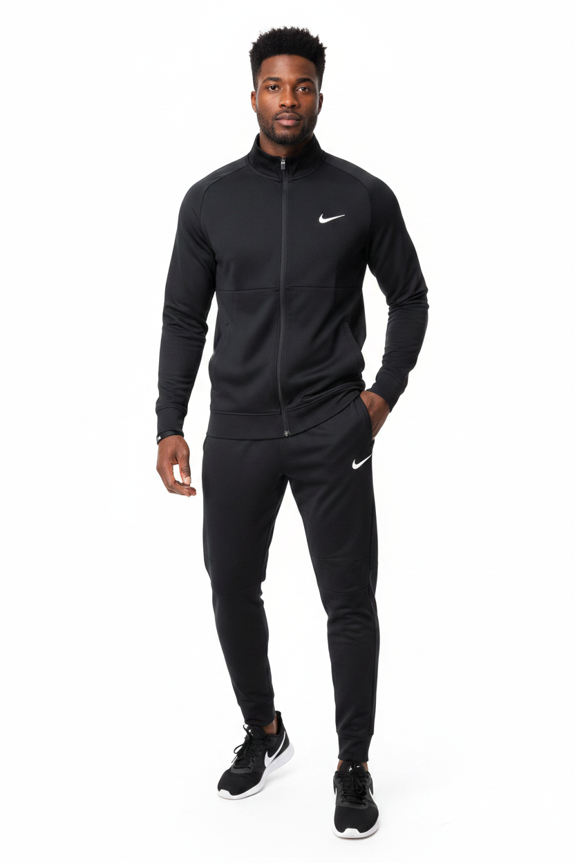 Ensemble Survêtement Classique Nike Noir (coton leger) avec fermeture MSESN04