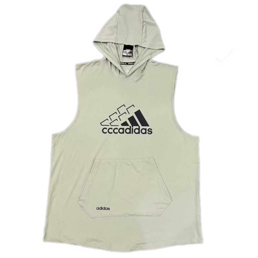 Débardeur avec capuche Adidas (Gris)