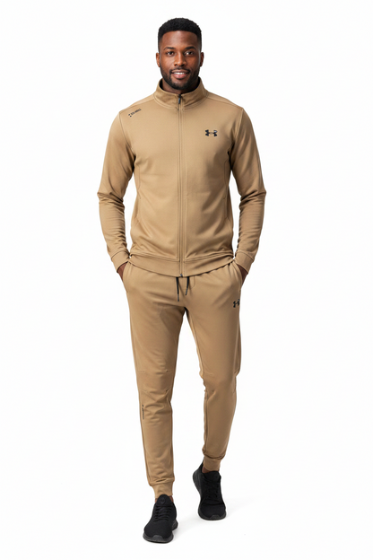 Ensemble Survêtement Classique UA Beige (coton leger) avec fermeture MSESUA02