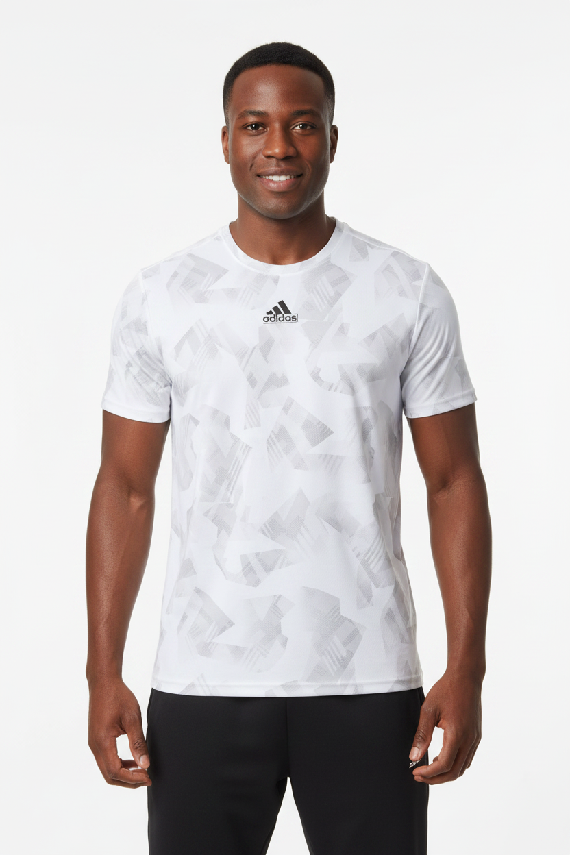 T-shirt Homme à Motif Géométrique – Confort & Style (adidas) (4 couleurs disponibles pour choisir) TASMSF01