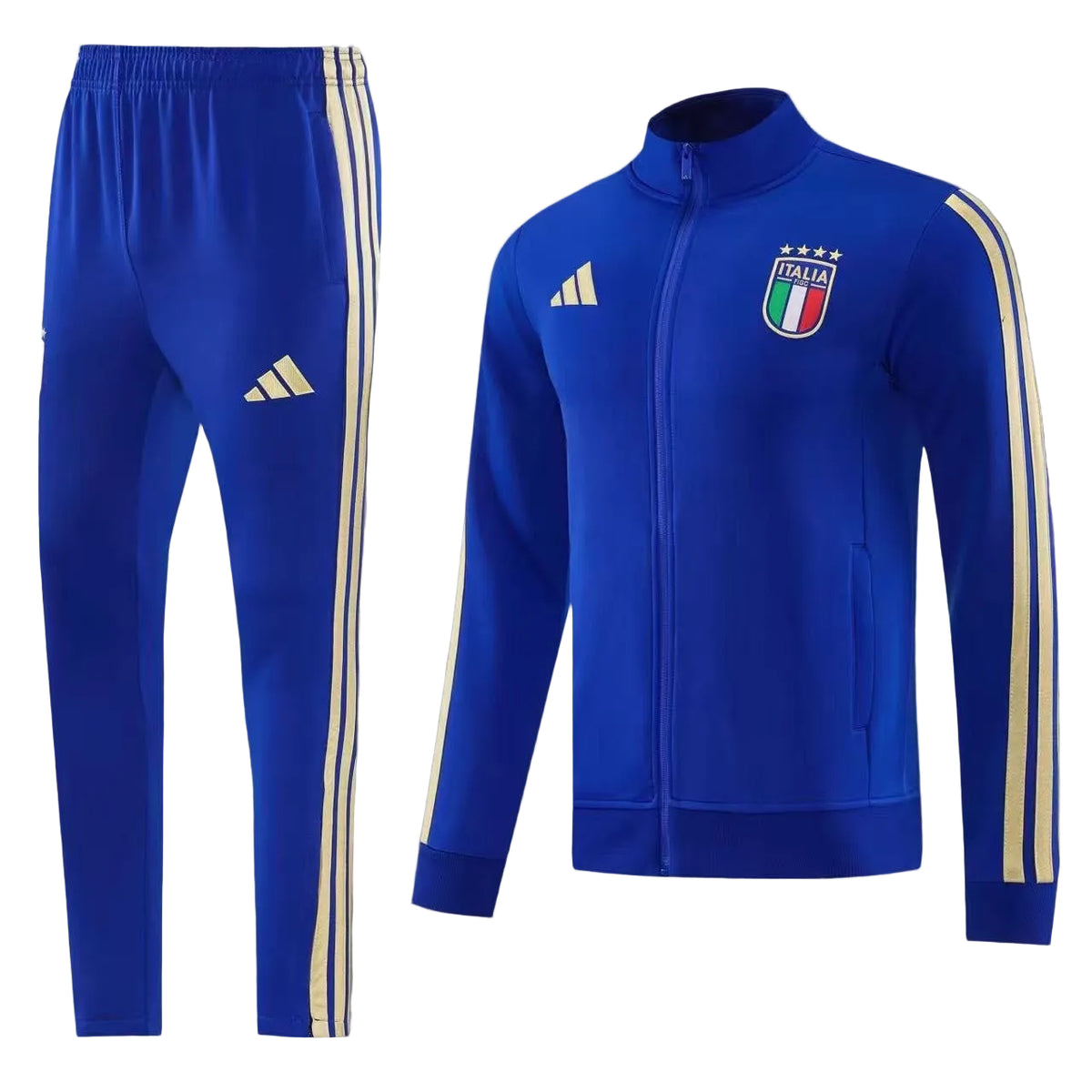 Ensemble survêtement Sport Italie (Bleu) avec fermeture 2026-2027