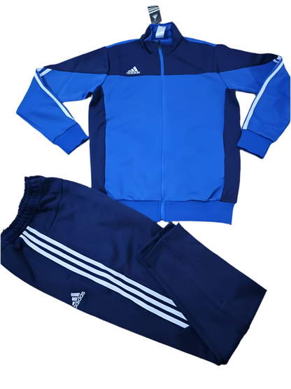 Ensemble Survêtement Loisir Adidas (Bleu) avec fermeture