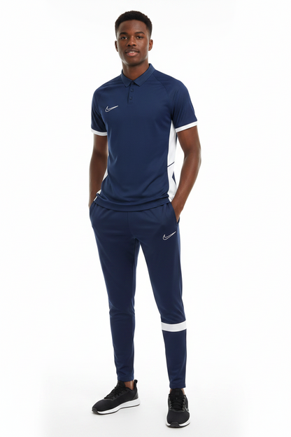 Ensemble T-shirt col roulé & Jogging Nike (Marine)– Style Sport Premium
