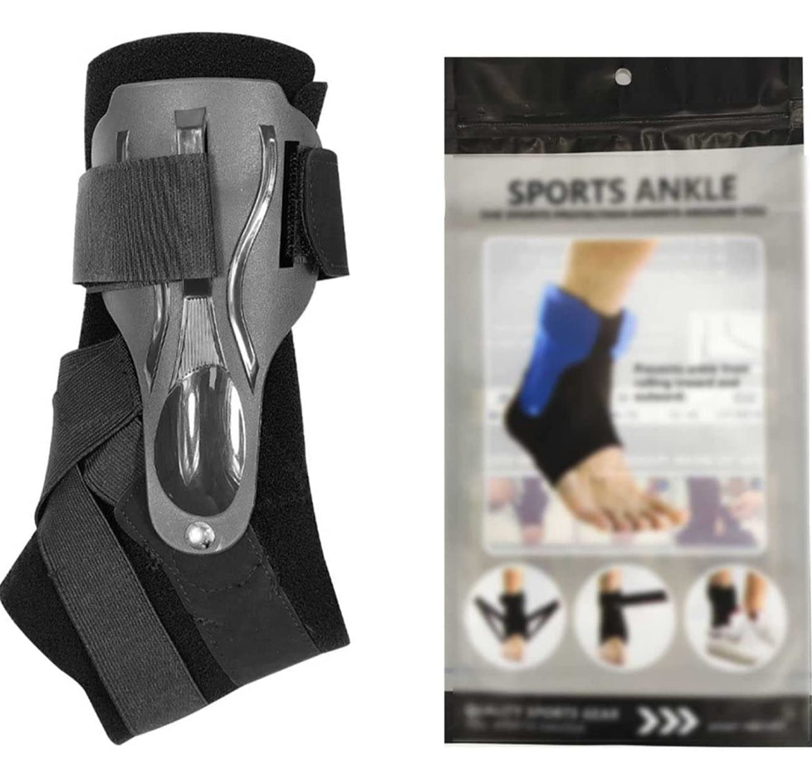 Attelle de Cheville – Soutien Réglable pour Sport et Rééducation