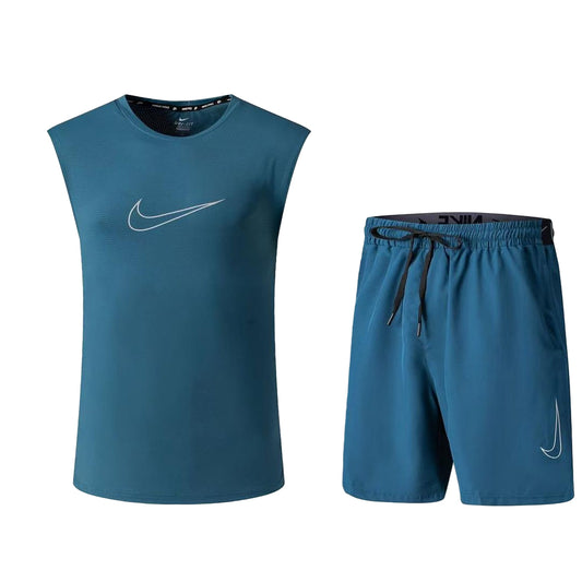 Ensemble de sport Débardeur avec short Nike swoosh (Marine) MSEDSN07